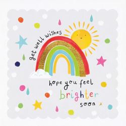 Rainbow Get Well Soon Card