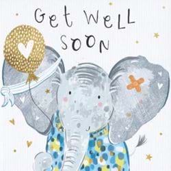 Elephant Get Well Soon Card