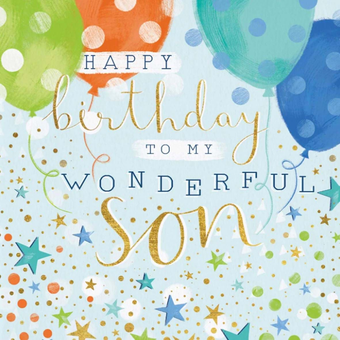 Wonderful Son Birthday Card