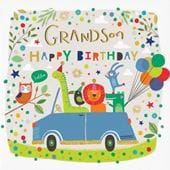 Animals Grandson Birthday Card