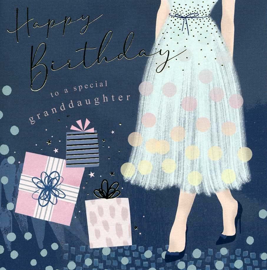 Dress Granddaughter Birthday Card