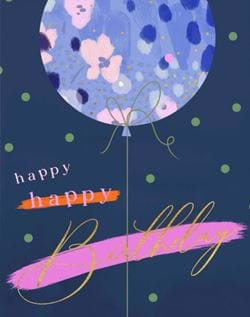 Balloon Birthday Card