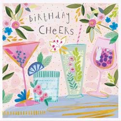 Cocktails Birthday Card
