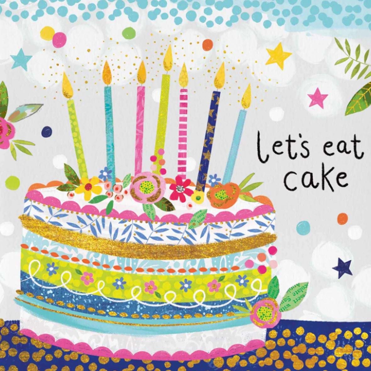 Let's Eat Cake Birthday Card
