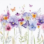 Pansies Greeting Card