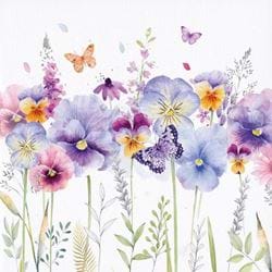 Pansies Greeting Card