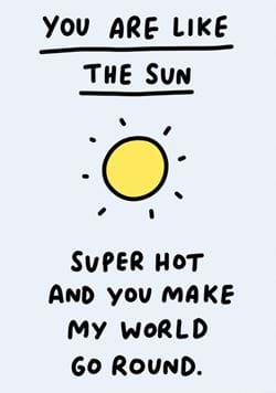 Like The Sun Greeting Card