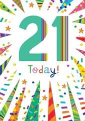 Celebrate 21st Birthday Card
