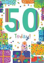Celebrate 50th Birthday Card