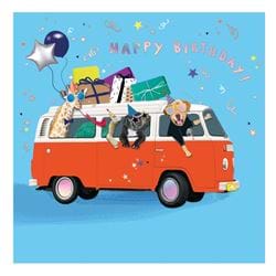 Party Campervan Birthday Card