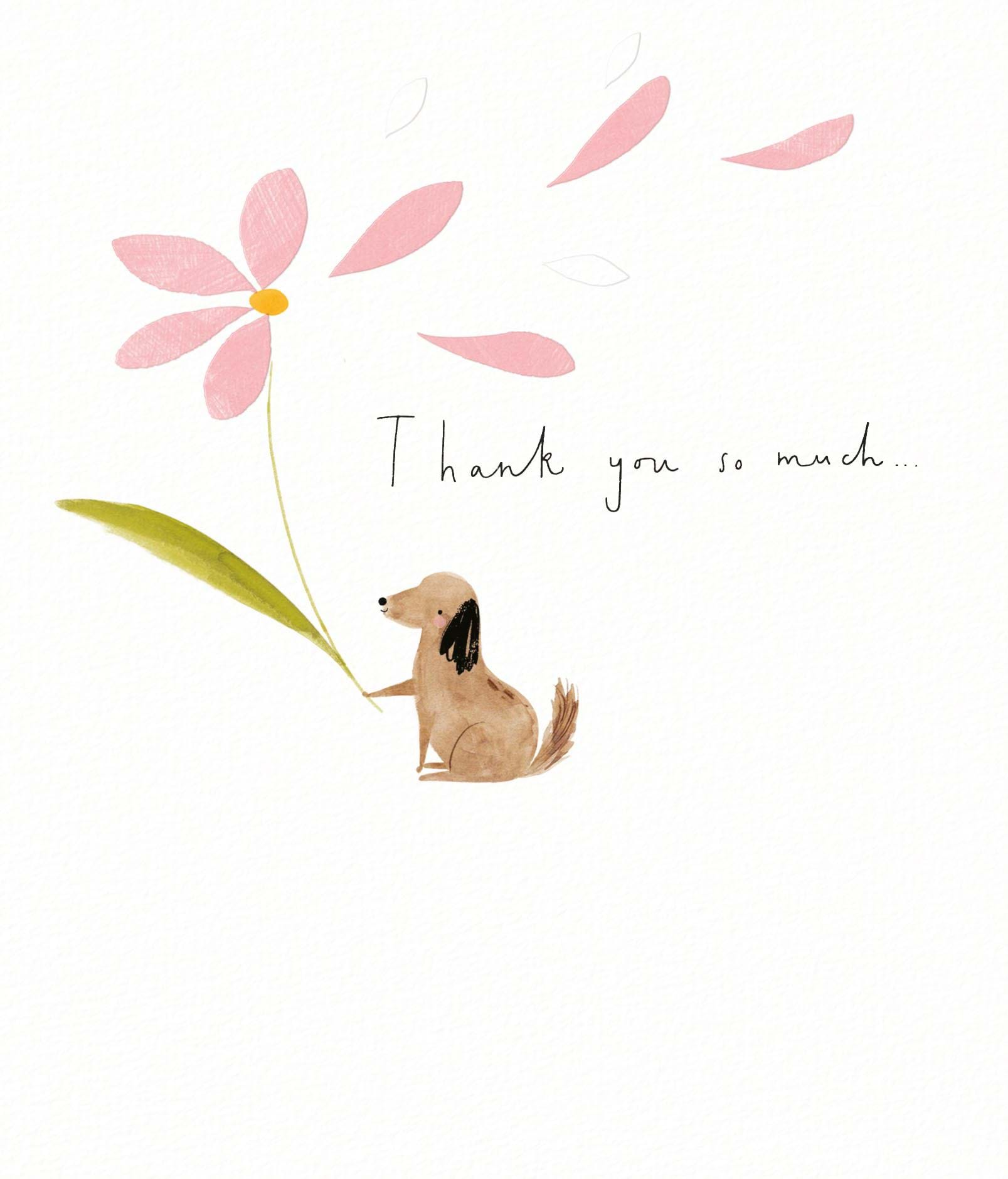 Little Dog Thank you Card