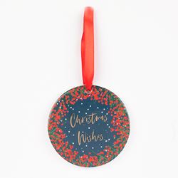 Berries Ceramic Christmas Hanging Decoration