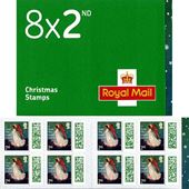 8 x 2nd Class Royal Mail Christmas Stamp Book