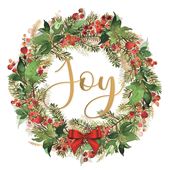 Joyous Wreath Christmas Card