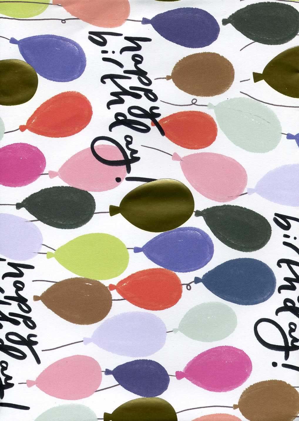 Balloons Wrapping Paper