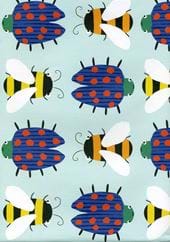 Bees and Beetles Wrapping Paper