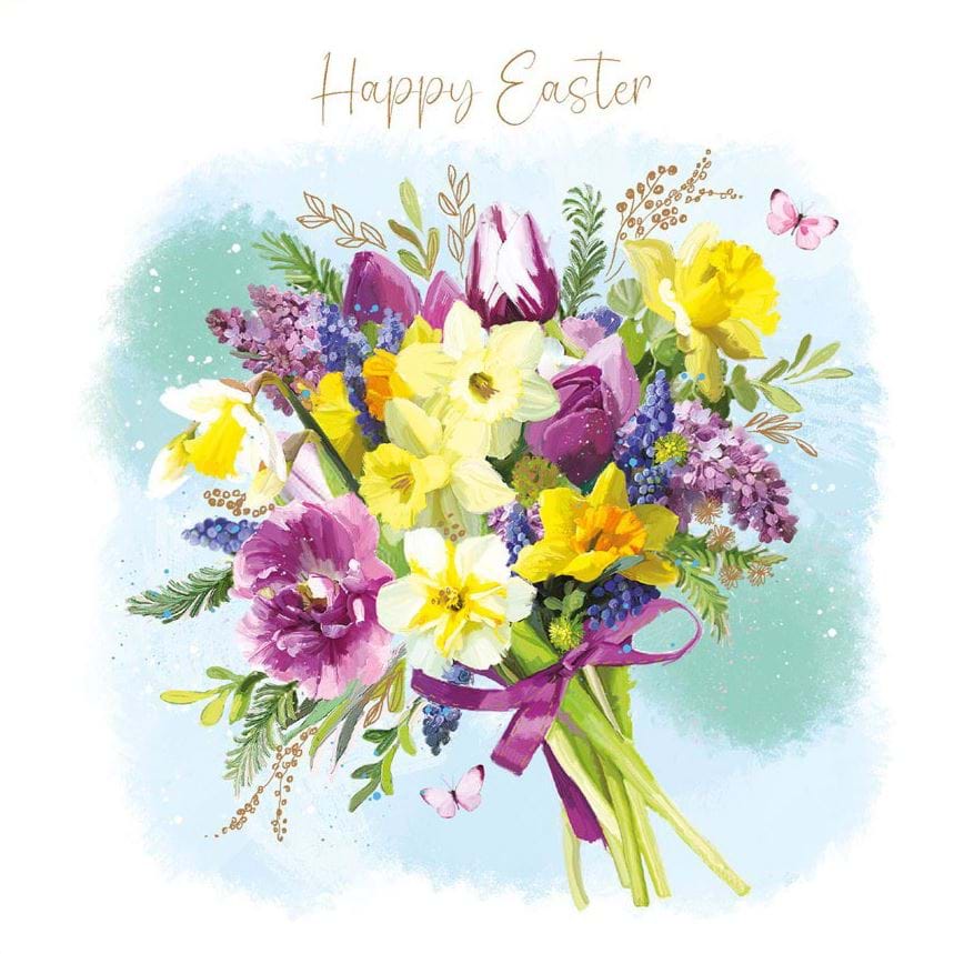 Bouquet Easter Card