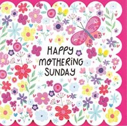 Flowers Mothering Sunday Card