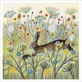 Meadow Hare Greeting Card