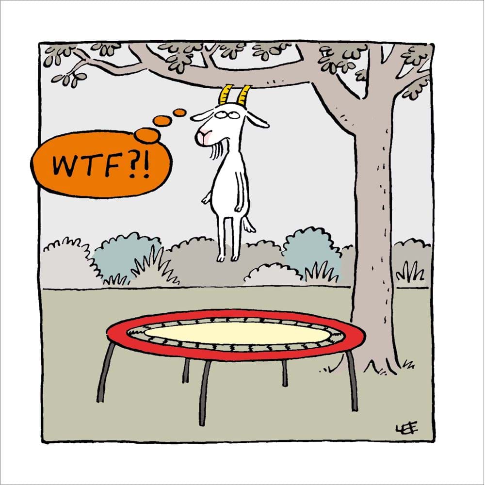 Trampoline Greeting Card