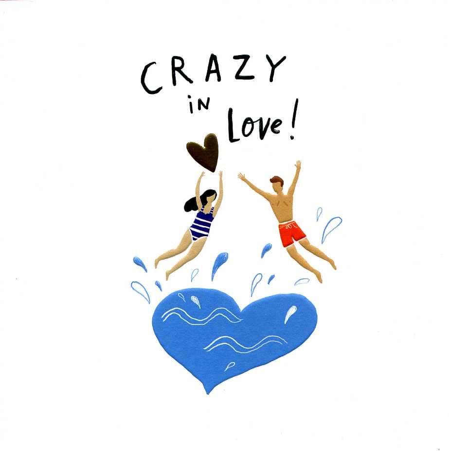 Crazy in Love Valentine's Day Card