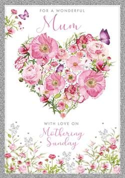 Floral Heart Mother's Day Card