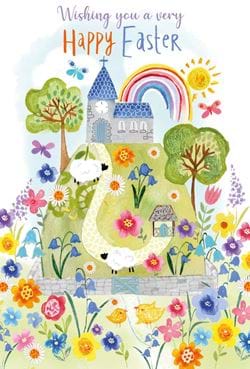 Rainbow Easter Cards - Pack of 5