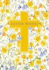 Cross and Flowers Easter Card