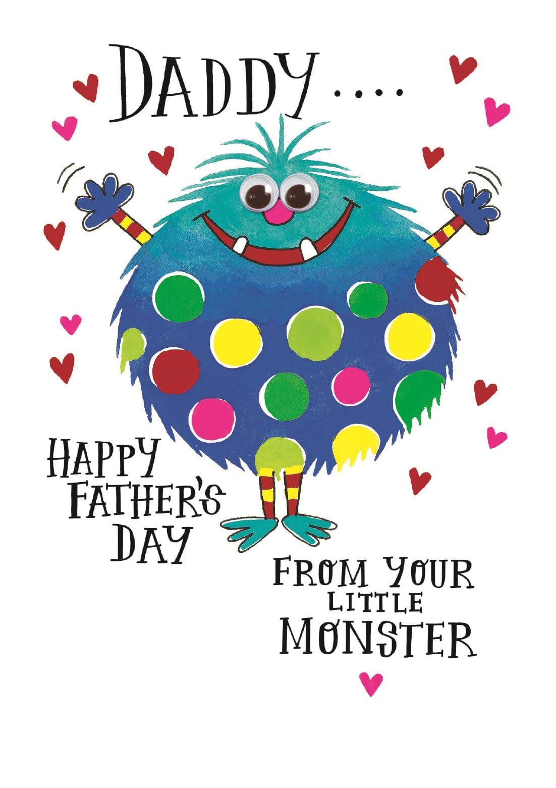 From Your Little Monster Father's Day Card