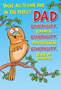 Generosity Father's Day Card