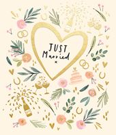 Just Married Wedding Card