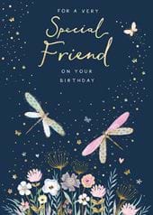 Dragonflies Special Friend Birthday Card