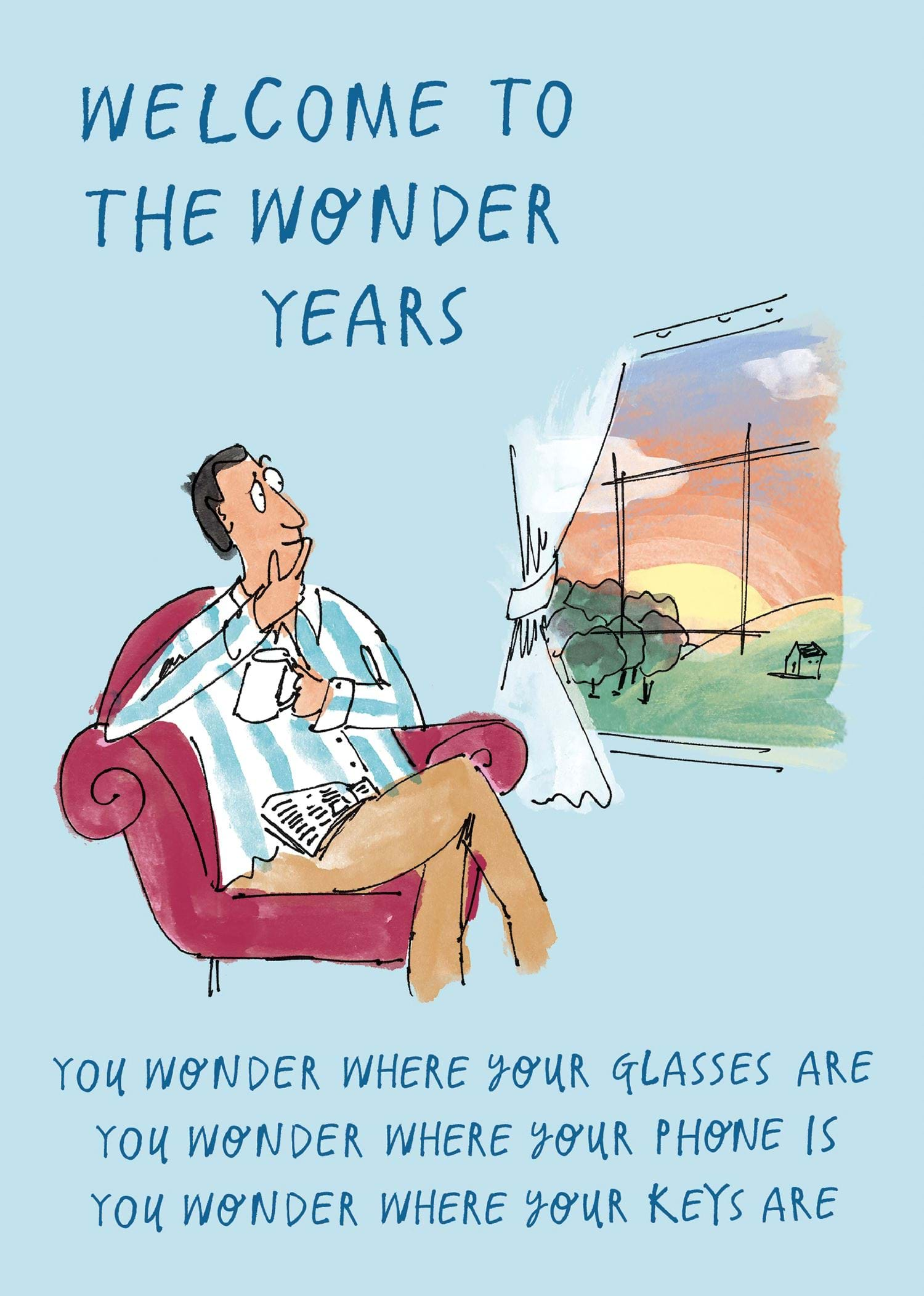 Wonder Years Birthday Card