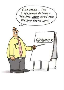 Grammar Greeting Card