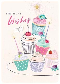 Cupcakes Birthday Card