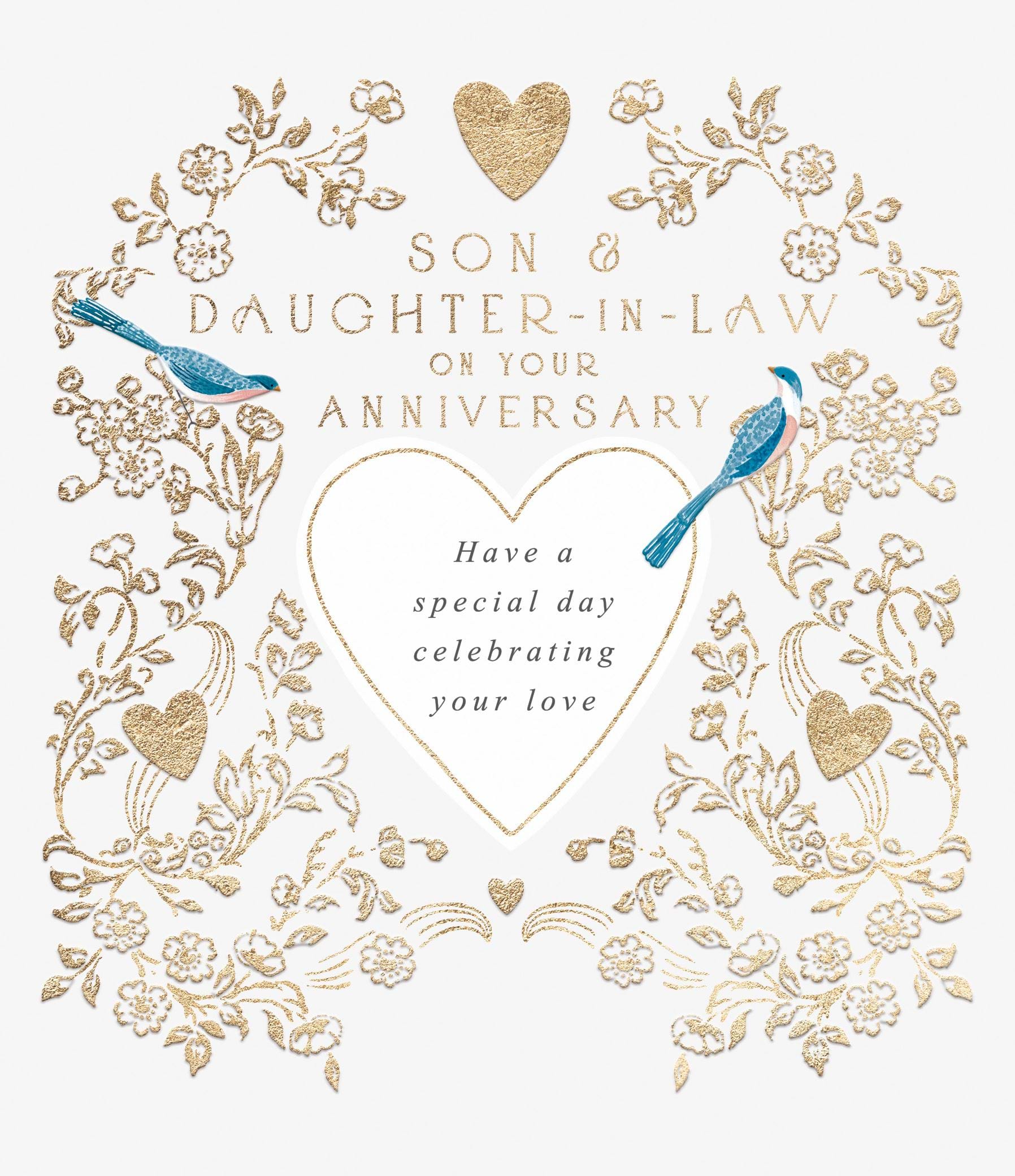 Son and Daughter-in-law Anniversary Card