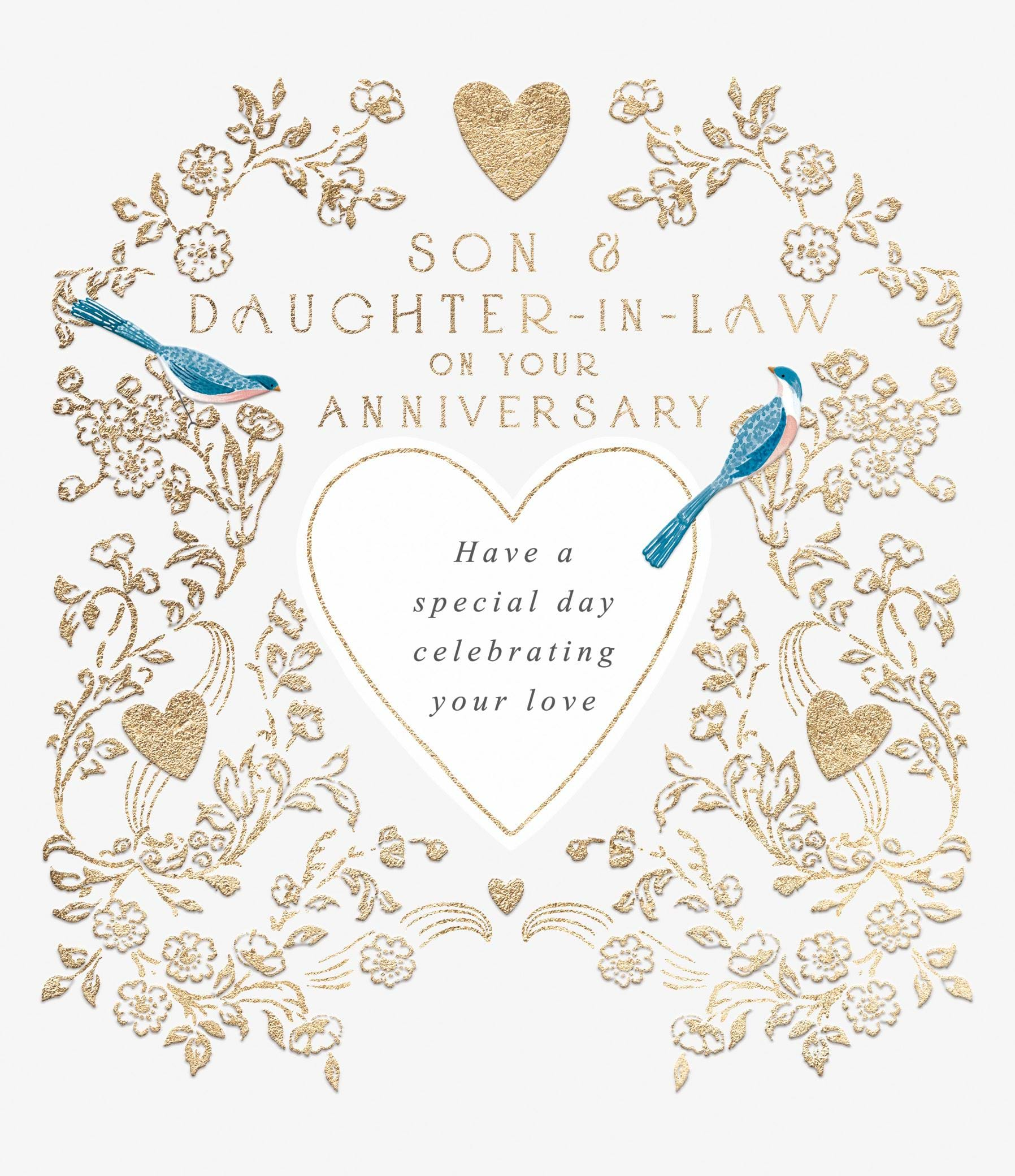 Son and Daughter-in-law Anniversary Card