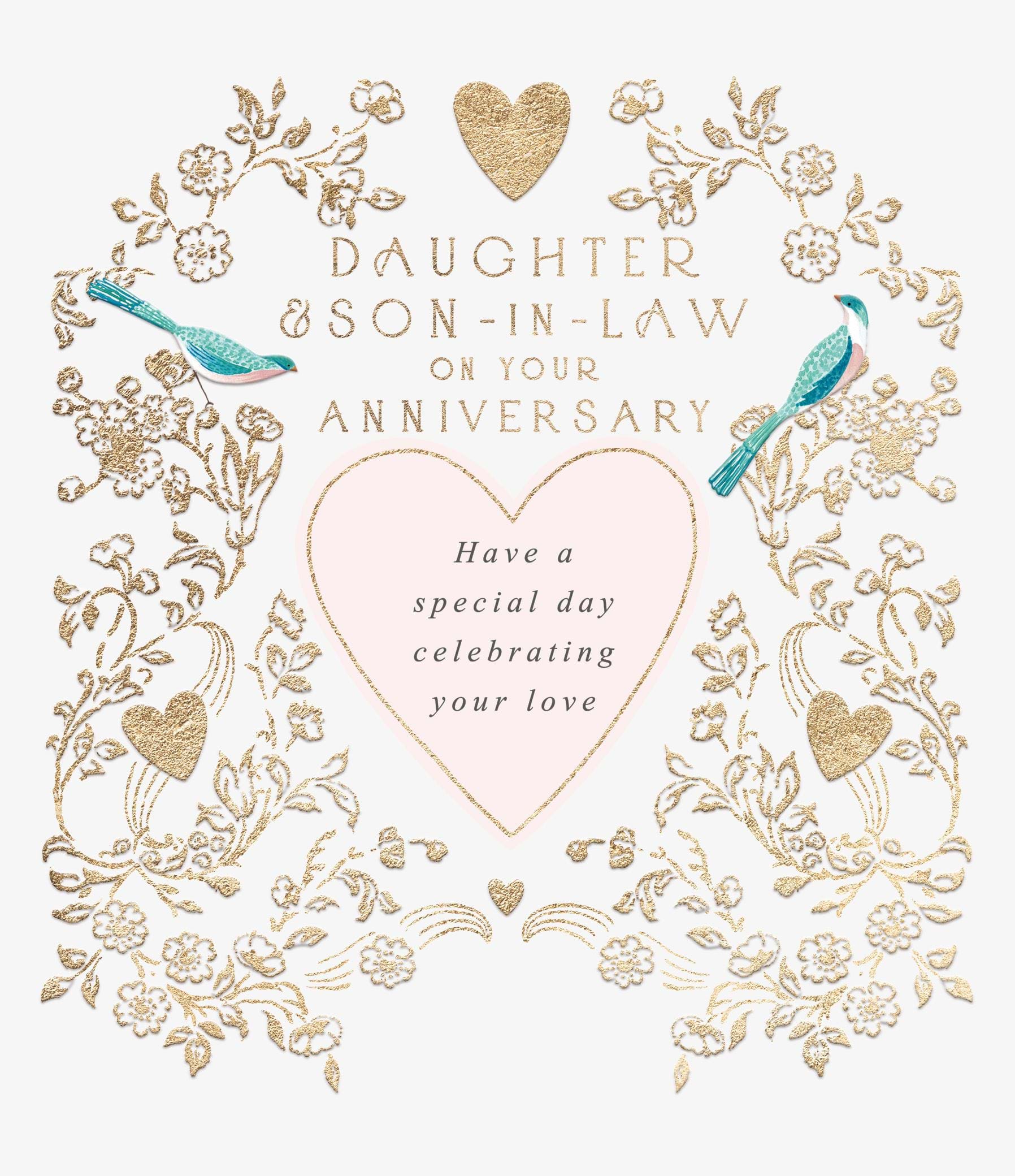 Daughter and Son-in-law Anniversary Card