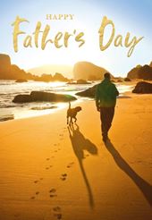 Walking the Dog Father's Day Card