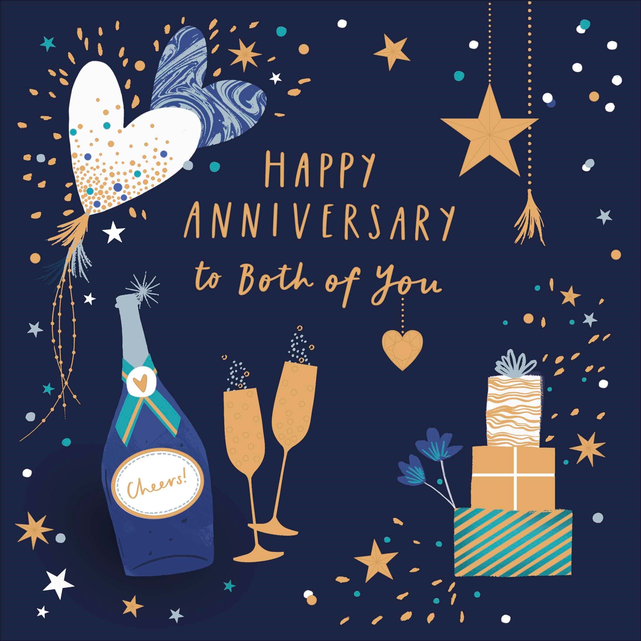 Cheers Both of You Anniversary Card