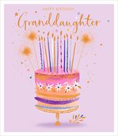 Cake Granddaughter Birthday Card