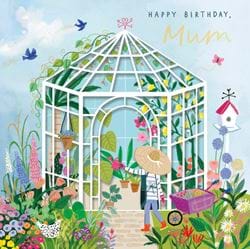 Beautiful Greenhouse Mum 3D Birthday Card