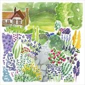 English Country Garden Greeting Card