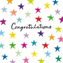 Stars Congratulations Card