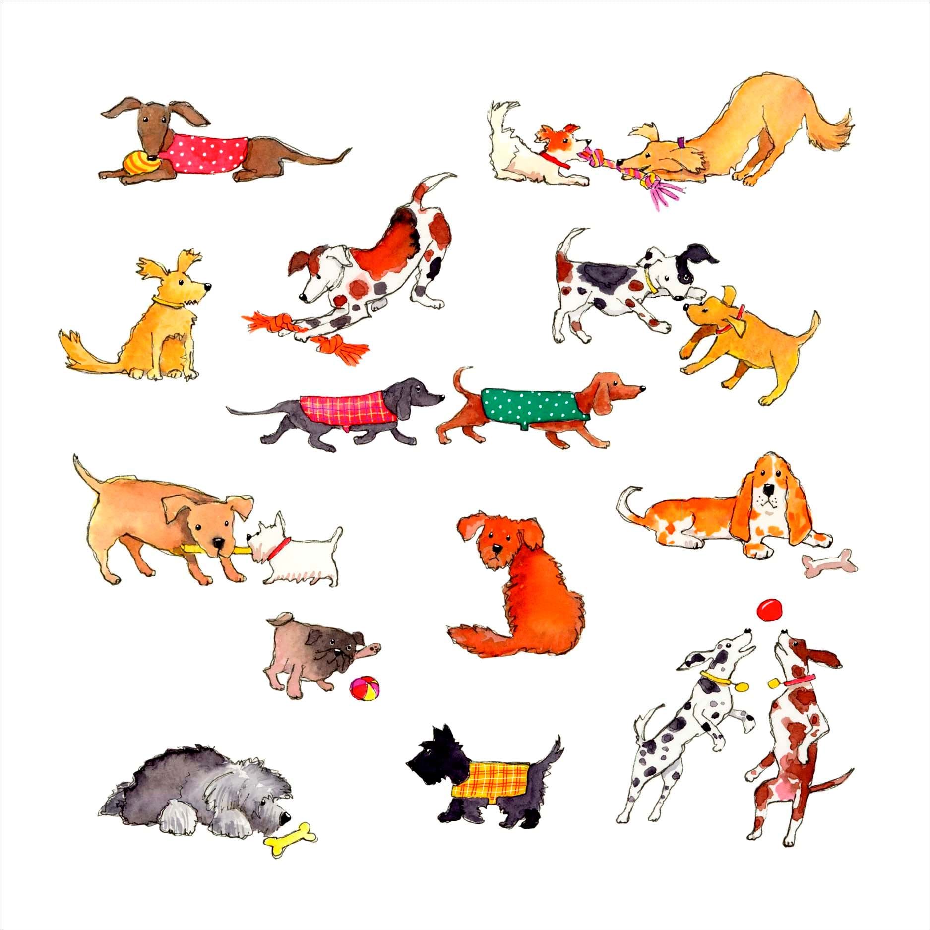 Doggie Doodles Greeting Card