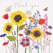 Sunflower Mix Thank You Card