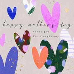 Hearts Mother's Day Card