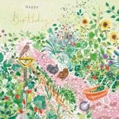 Summer Garden Birthday Card