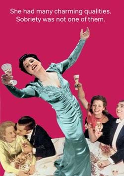 Charming Qualities Birthday Card
