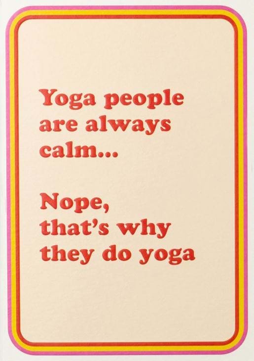 Yoga People Birthday Card